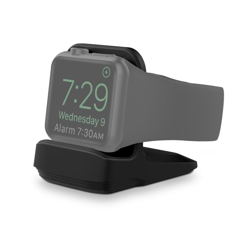 Silicone Charging Holder for Apple Watch Black