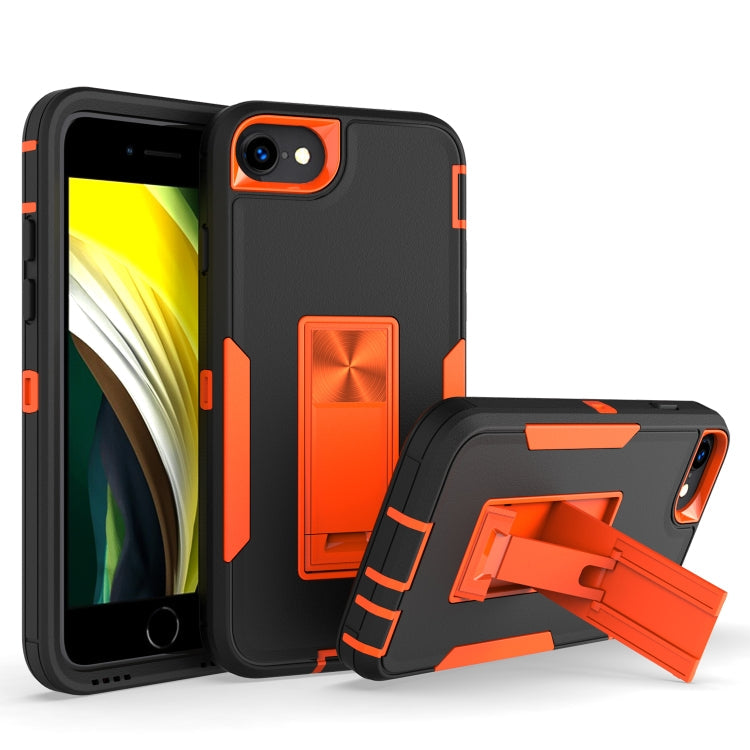 Phone Case – Magnetic (iPhone SE 2022) For iPhone SE 2022 SE 2020 8 7 Black + Orange