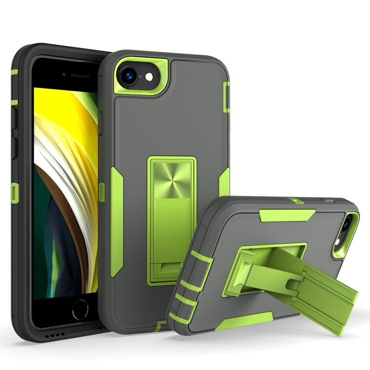Phone Case – Magnetic (iPhone SE 2022) For iPhone SE 2022 SE 2020 8 7 Dark Grey + Green
