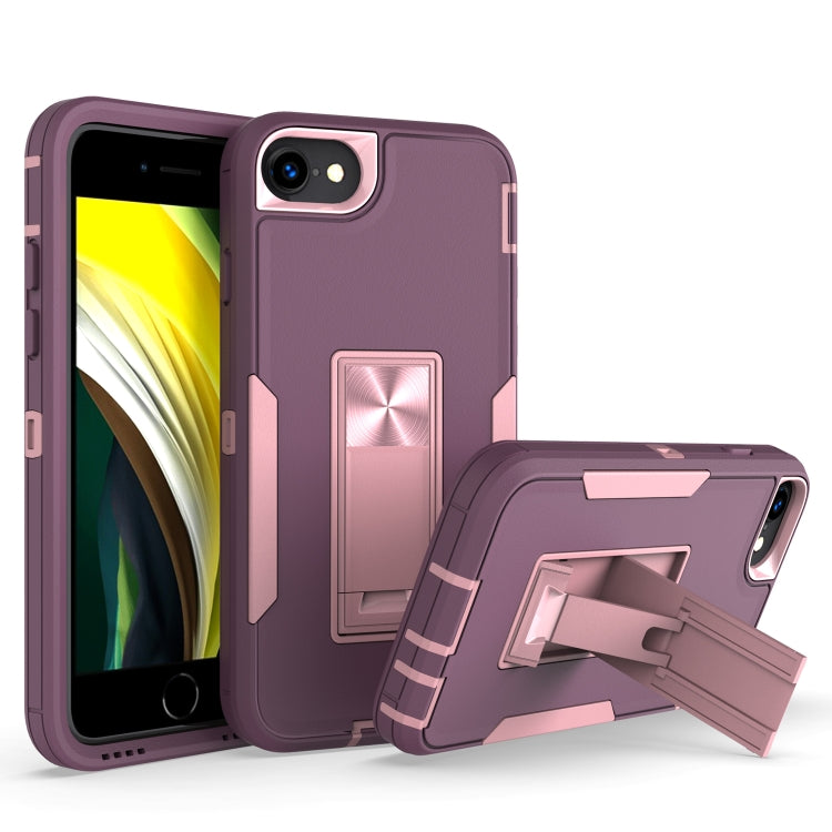 Phone Case – Magnetic (iPhone SE 2022) For iPhone SE 2022 SE 2020 8 7 Purple Red + Rose Gold
