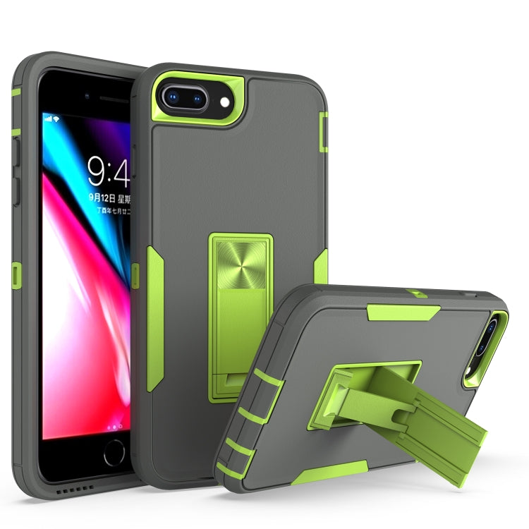 Phone Case – Magnetic (iPhone SE 2022) For iPhone 8 Plus 7 Plus Dark Grey + Green