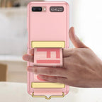 GKK Ultra-thin Full Coverage Phone Flip Case with Wristband, For Samsung Galaxy Z Flip