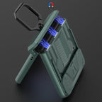GKK Sliding Camshield Magnetic Armor Flip Phone Case with Ring Holder, For Samsung Galaxy Z Flip3 5G