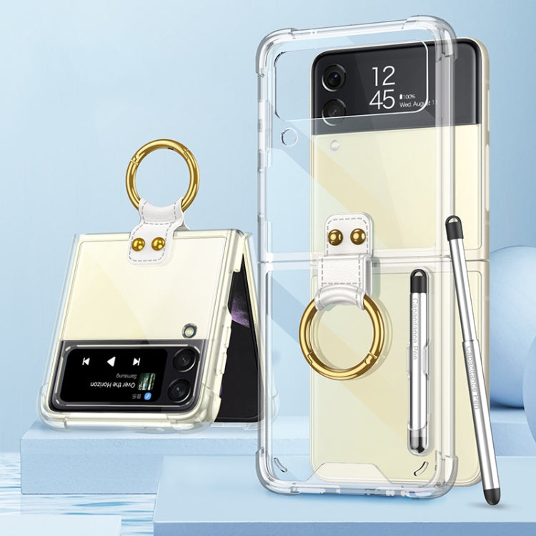 GKK Shockproof Airbag Phone Case with Ring Holder & Stylus Pen, with Stylus Pen with Stylus Pen Transparent