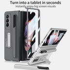 GKK Ultra-thin Shockproof Leather Protective Case with Holder & Pen Slots, For Samsung Galaxy Z Fold3 5G