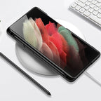 GKK Ultra-thin Shockproof Phone Case with Holder & Pen Slots & Stylus Pen, For Samsung Galaxy S21 Ultra 5G