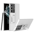 GKK Ultra-thin Shockproof Phone Case with Holder, For Samsung Galaxy S22 Ultra 5G For Samsung Galaxy S22 Ultra 5G Silver