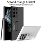 GKK Ultra-thin Shockproof Phone Case with Holder, For Samsung Galaxy S22 Ultra 5G