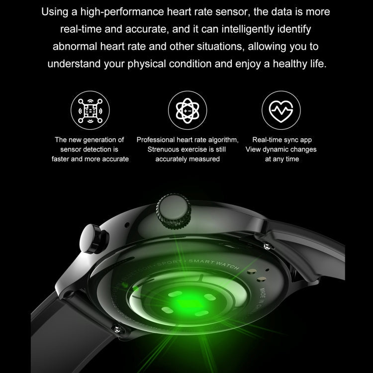 HK8Pro Smart Watch – 1.36" Screen, NFC, AMOLED Screen (Black)