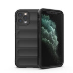 Magic Shield TPU + Flannel Phone Case, For iPhone 11 Pro Max, For iPhone 12 For iPhone 11 Pro Max Black