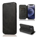 Phone Case – Leather, Magnetic (iPhone 12 mini) For iPhone 12 mini Black
