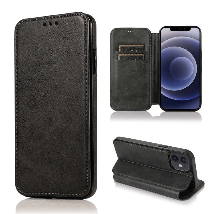 Phone Case – Leather, Magnetic (iPhone 12 mini) For iPhone 12 mini Black