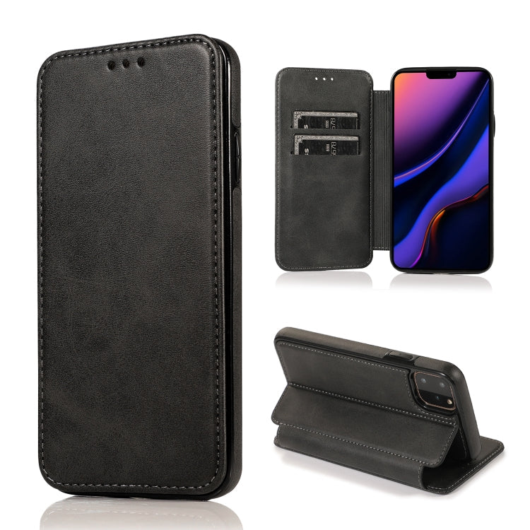 Phone Case – Leather, Magnetic (iPhone 11 Pro) For iPhone 11 Pro Black