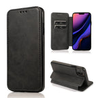 Phone Case – Leather, Magnetic (iPhone 11 Pro) For iPhone 11 Pro Black