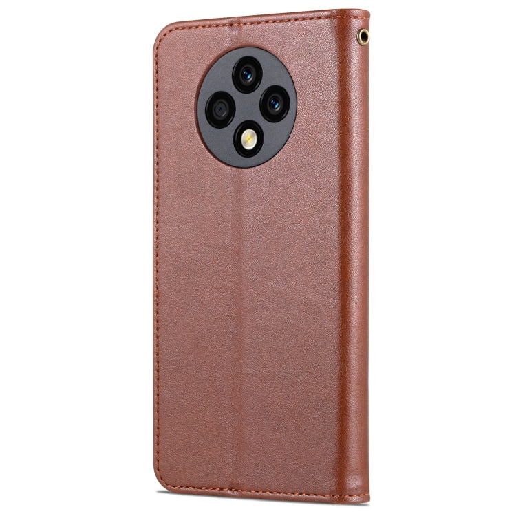AZNS Sheepskin Texture Flip Leather Phone Case – Card Slot, Flip, Leather, For U-Magic Enjoy 50 Plus, For Honor X8 / X30i