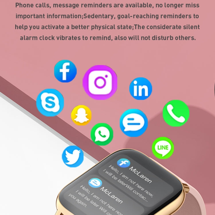 Smart Watch – 1.65" Screen, Blood Pressure Monitoring