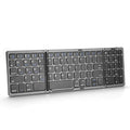 B089 Bluetooth Foldable Keyboard with Numeric, B089(Silver), B089 (Black) – Bluetooth B089(Silver) Grey