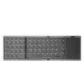 B089T Foldable Bluetooth Keyboard Rechargeable with Touchpad, B089T(Grey), B089T (Silver), B089T (Black) – Bluetooth B089T(Grey) Grey