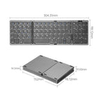 B089T Foldable Bluetooth Keyboard Rechargeable with Touchpad, B089T(Grey), B089T (Silver), B089T (Black) – Bluetooth