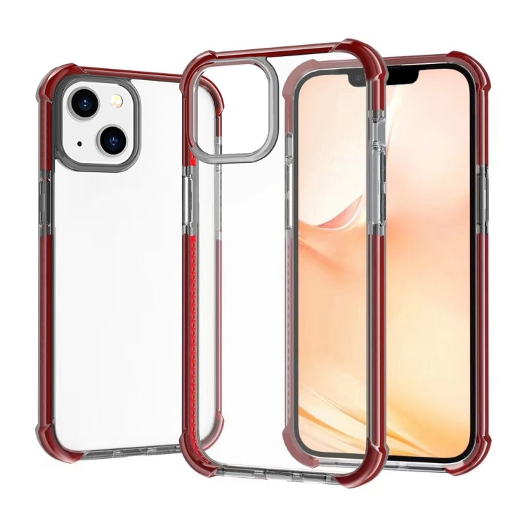 Phone Case – Shockproof (iPhone 14) For iPhone 14 Black Red