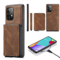 JEEHOOD Magnetic Zipper Horizontal Flip Phone Leather Case, For Samsung Galaxy A33 5G For Samsung Galaxy A33 5G Brown