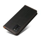 Fierre Shann PU Genuine Leather Texture Leather Phone Case, For Samsung Galaxy A02s, For Samsung Galaxy A13 5G, For Samsung Galaxy A33 5G, For Samsung Galaxy A53 5G, For Samsung Galaxy A73 5G, For Samsung Galaxy S21 FE 5G