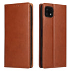 Fierre Shann PU Genuine Leather Texture Leather Phone Case, For Samsung Galaxy A22 5G