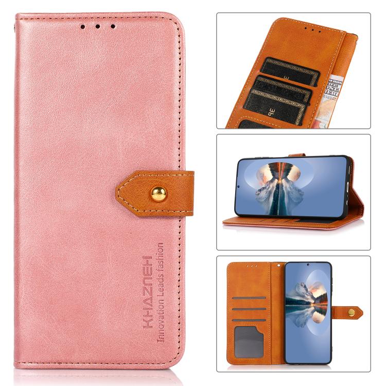 KHAZNEH Phone Case – Leather (iPhone 16 Pro) #2 For iPhone 16 Plus Rose Gold