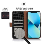 Crocodile Top Layer Cowhide Leather Phone Case – Card Slot, Leather, TPU, For iPhone 14 Plus, For iPhone 14 Pro Max, For iPhone 14 Pro, For iPhone 14