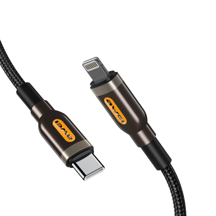 awei CL-125L Type-C / USB-C to 8 Pin Fast Charging Data Cable, Length: 1m Default Title