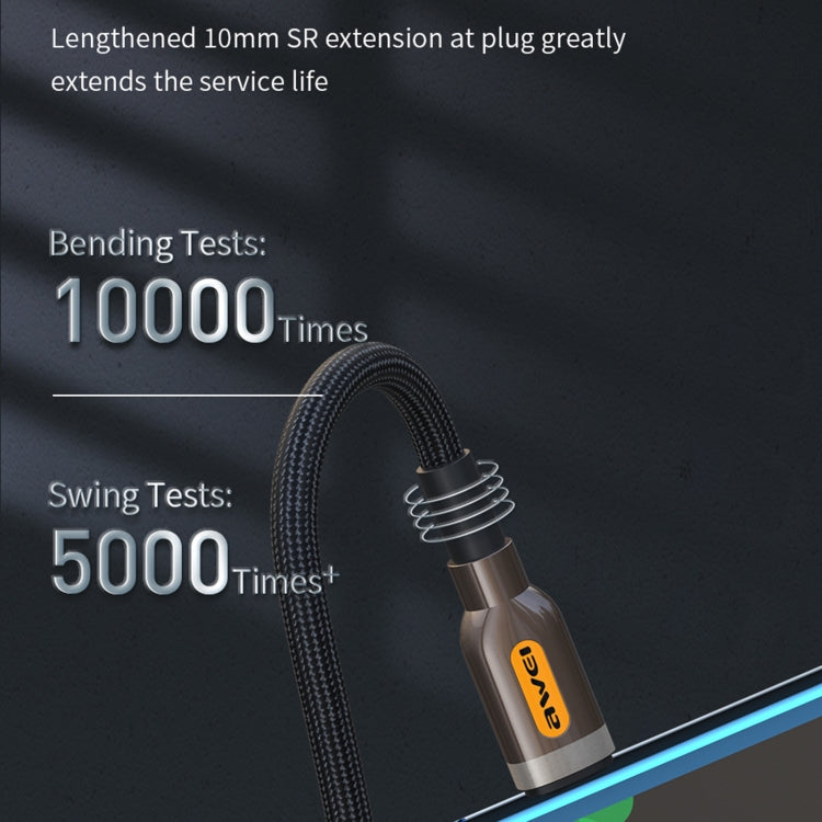 awei CL-125T Type-C / USB-C to Type-C / USB-C Fast Charging Data Cable, Length: 1m – Fast Charging, Data Transmission, TPU