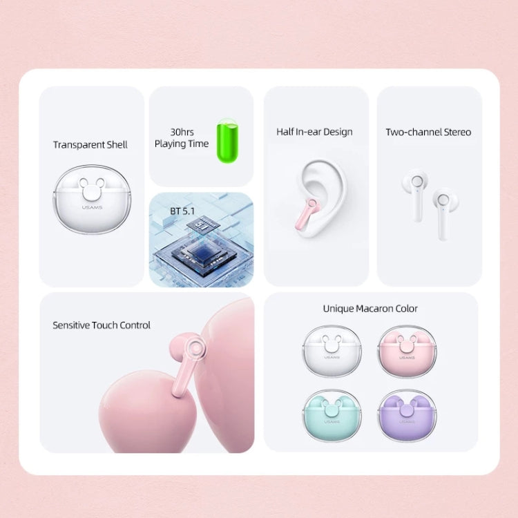 USAMS Earphone – Bluetooth 5.0