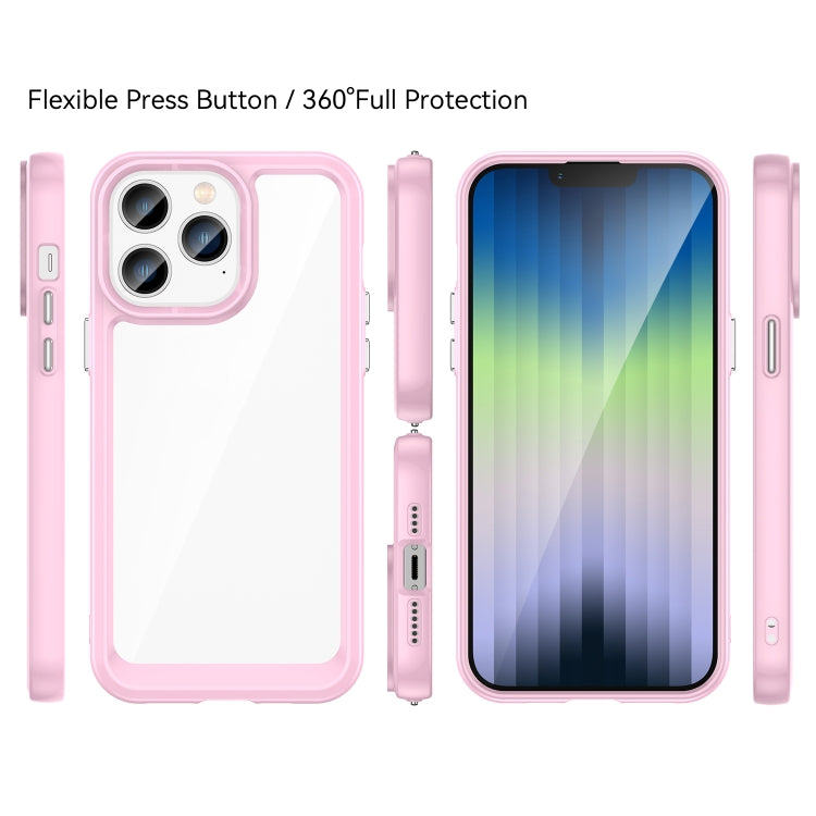 Colorful Series Acrylic + TPU Phone Case, For iPhone 14, For iPhone 14...