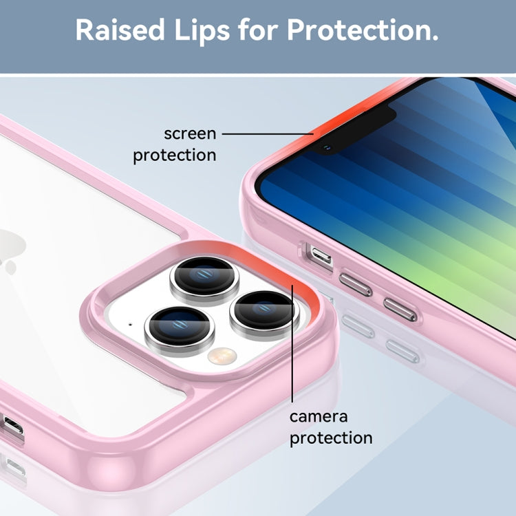 Colorful Series Acrylic + TPU Phone Case, For iPhone 14, For iPhone 14...