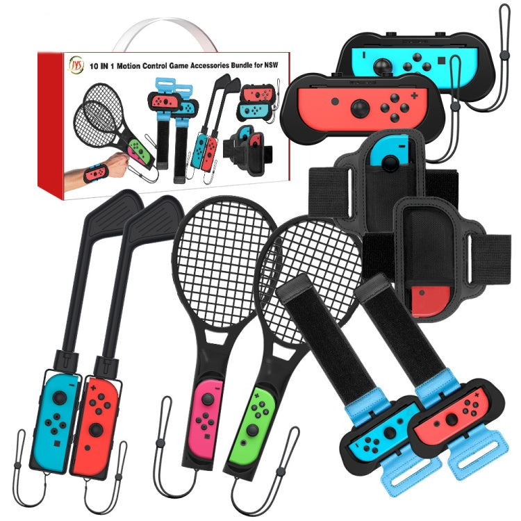 JYS JYS-NS215 10 In 1 Somatosensory Sports Accessories Set for Nintendo Switch, JYS 10 In 1 JYS 10 In 1