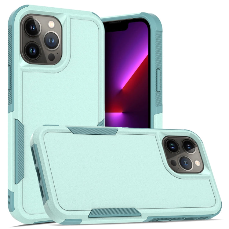 PC + TPU Phone Case, For iPhone 13 Pro Max, For iPhone 13 Pro, For iPhone 13 For iPhone 13 Pro Max Light Green