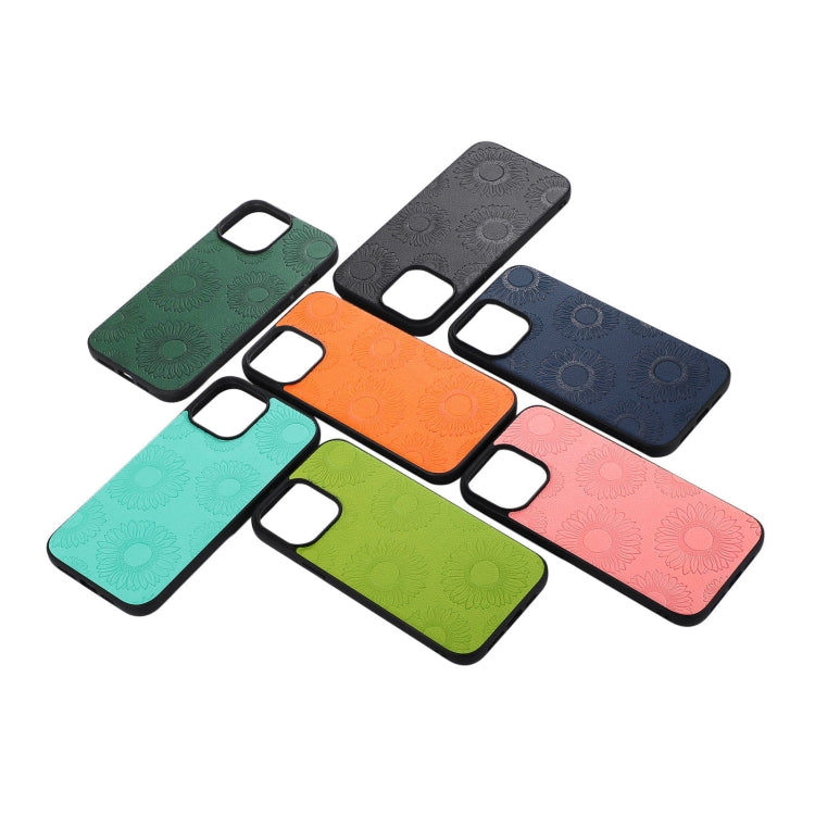 Sunflower Pattern PU+TPU+PC Shockproof Phone Case – Shockproof, Wear-resistant, TPU, For iPhone 13 Pro Max, For Motorola Razr 5G, For Huawei P50 Pocket