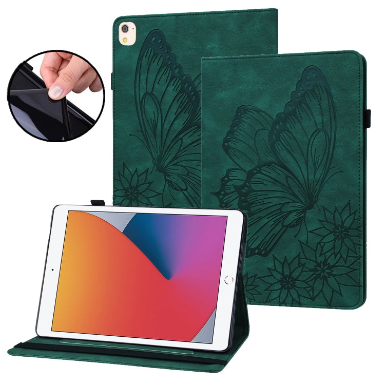 Big Butterfly Embossed Smart Leather Tablet Case – Card Slot, Leather, For iPad 10.2 2020 / Air 2019, For iPad Air 2 / 9.7 2018&2017, For iPad mini 2024 / mini 6, For iPad mini 2019 / 4 / 3 / 2 / 1