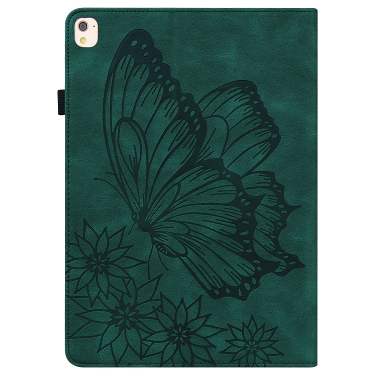 Big Butterfly Embossed Smart Leather Tablet Case – Card Slot, Leather, For iPad 10.2 2020 / Air 2019, For iPad Air 2 / 9.7 2018&2017, For iPad mini 2024 / mini 6, For iPad mini 2019 / 4 / 3 / 2 / 1