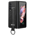 SULADA Cool Series PC + Leather Texture Skin Feel Shockproof Phone Case, For Samsung Galaxy Z Fold3 5G, For iPhone 12, For iPhone 13, For Samsung Galaxy S22 5G For Samsung Galaxy Z Fold3 5G Black