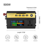 8896 500W Car Smart Multi-functional Digital Display Inverter, 12V, 24V