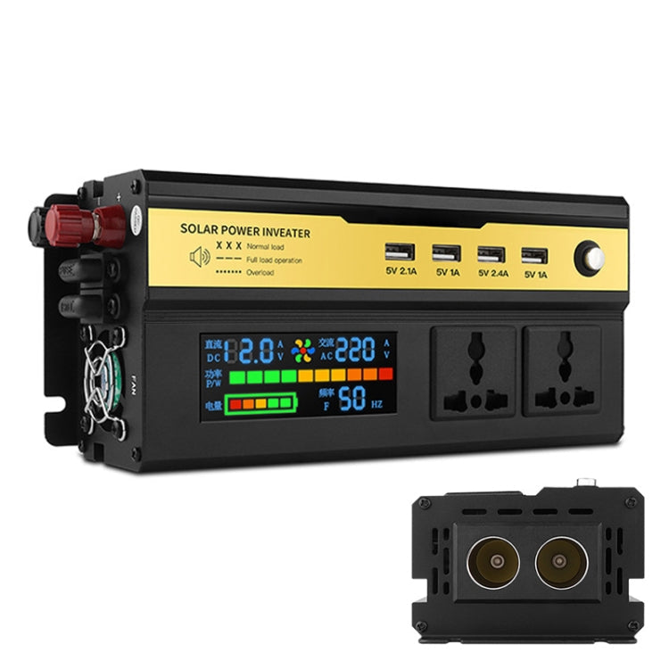 8896 1200W Car Smart Multi-functional Digital Display Inverter, 12V, 24V 12V