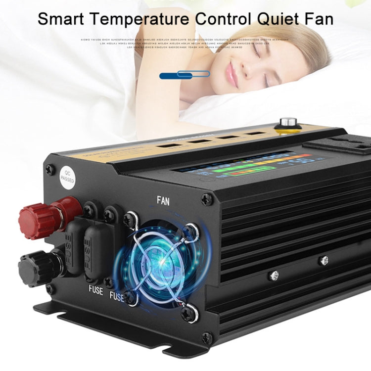 8896 1200W Car Smart Multi-functional Digital Display Inverter, 12V, 24V