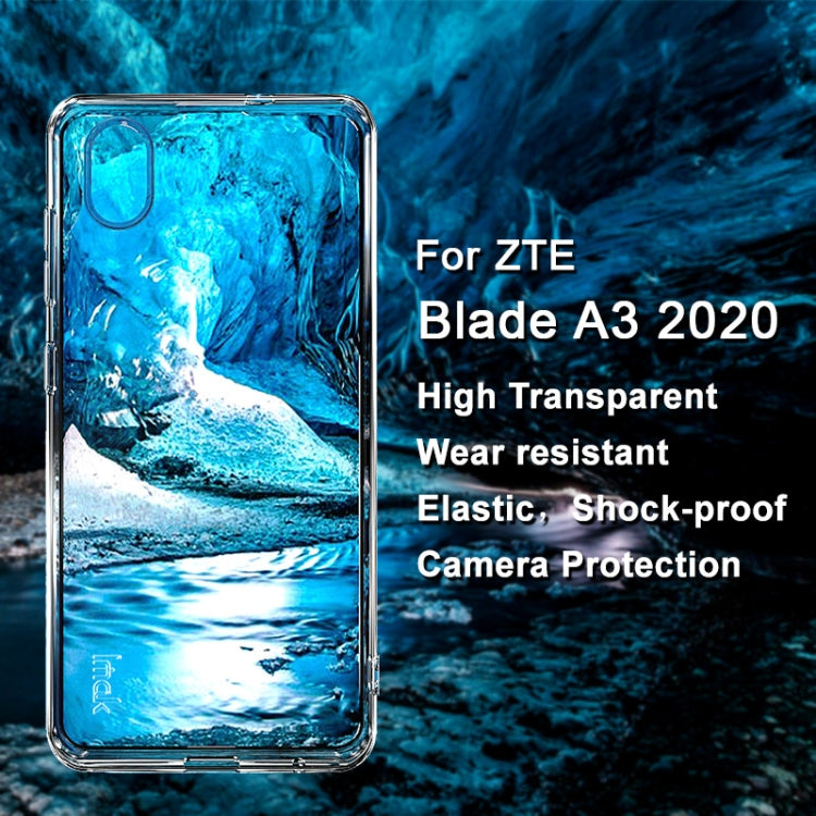 UX-5 Series Transparent Shockproof TPU Protective Phone Case – Shockproof, TPU, For ZTE Blade A3 2020