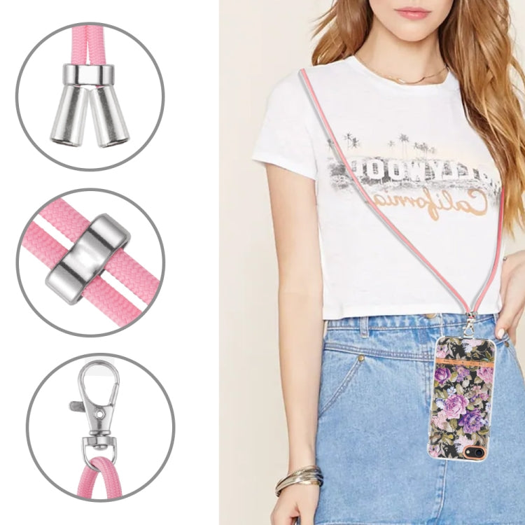 Flowers Series TPU Phone Case with Lanyard, For iPhone SE 2022/SE 2020/8/7, For Motorola Moto G Stylus 2022 4G, For Motorola Moto G31/G41, For Motorola Moto G51 5G