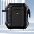 Tank TPU+PC Wireless Earphone Protective Case, For AirPods 2, For... For AirPods 2 Black