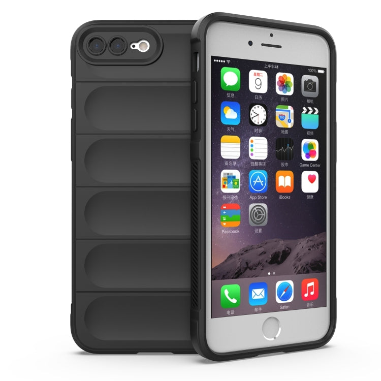 Magic Shield TPU + Flannel Phone Case, For iPhone SE 2022 / SE 2020 / 8 / 7, For iPhone 8 Plus / 7 Plus For iPhone SE 2022 SE 2020 8 7 Black