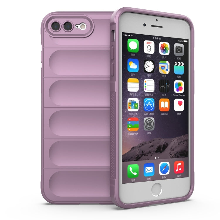 Magic Shield TPU + Flannel Phone Case – TPU, For iPhone SE 2022 / SE 2020 / 8 / 7, For iPhone 8 Plus / 7 Plus For iPhone 8 Plus 7 Plus Purple