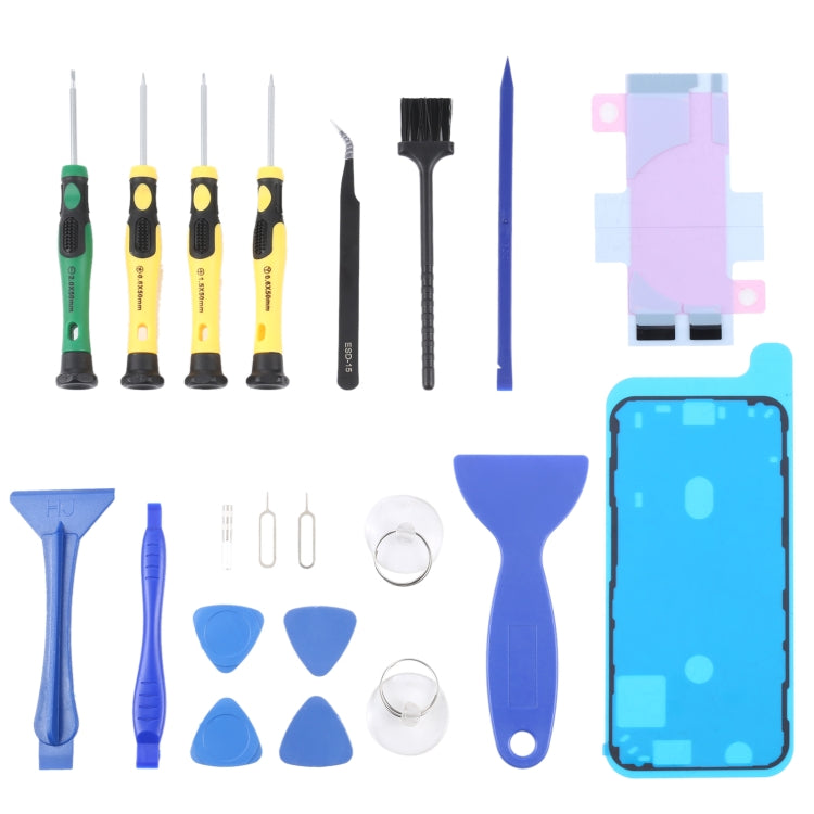 JIAFA JF-8182 21 in 1 Battery Adhesive + LCD Frame Waterproof Adhesive + Repair Tool Set – Waterproof, For iPhone 11, For iPhone 11 Pro, For iPhone 11 Pro Max, For iPhone 12, For iPhone 12 mini, For iPhone 12 Pro, For iPhone 12 Pro Max, For iPhone 13... For iPhone 12 mini