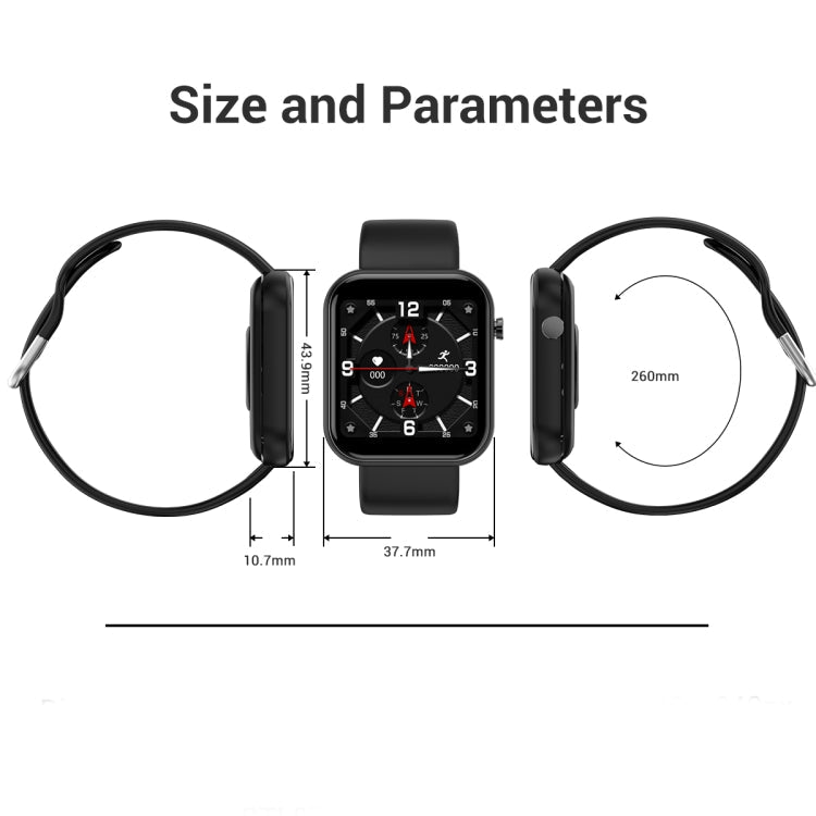 Z11 1.54 inch IPS Screen Smart Watch, Support Sleep Monitor / Bluetooth Photograph / Heart Rate Monitor / Blood Pressure Monitoring – Wear-resistant, Bluetooth, Tempered Glass